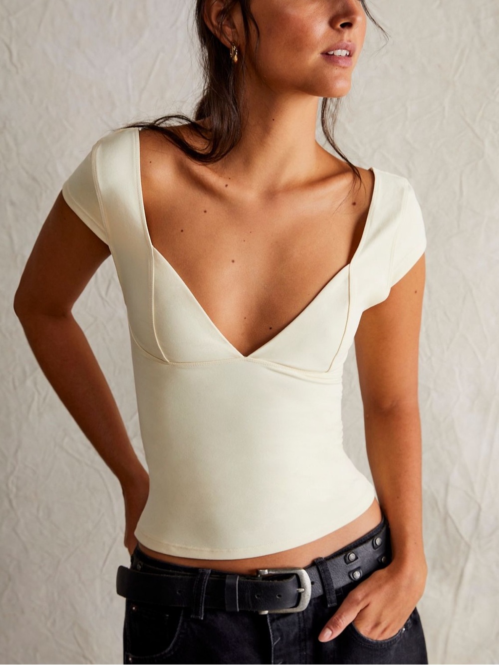 Free People Duo Corset Cami White